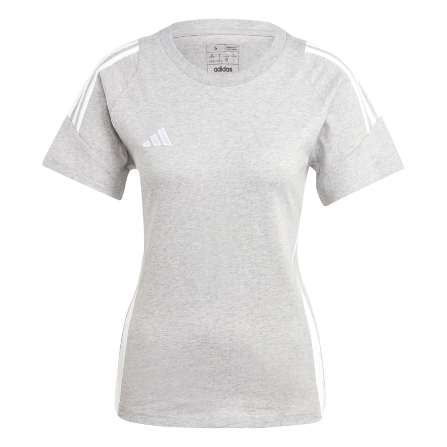 adidas Damen Sweat t-Shirt Tiro 24 Medium Grey Heather / White