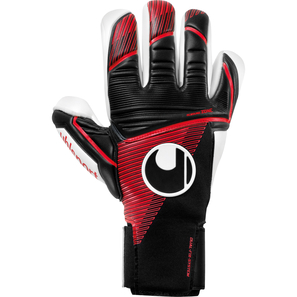 uhlsport Torwarthandschuh Powerline Absolutgrip Finger Surround schwarz/rot/weiß