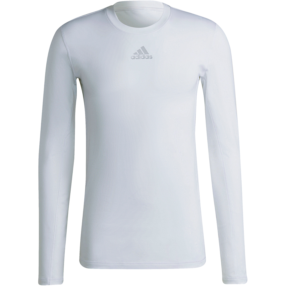 Adidas Herren Langarm Shirt Techfit Climawarm weiß