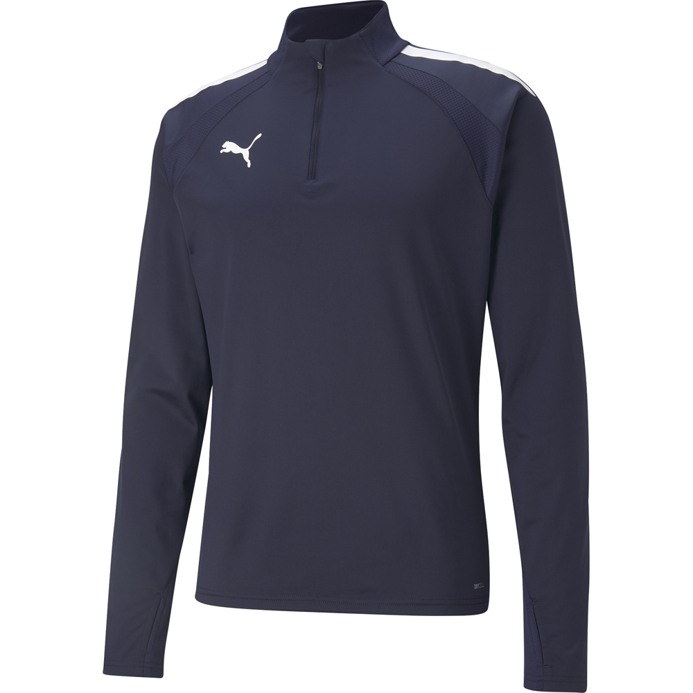 Puma 1/4 Zip Top teamLIGA blau-weiß