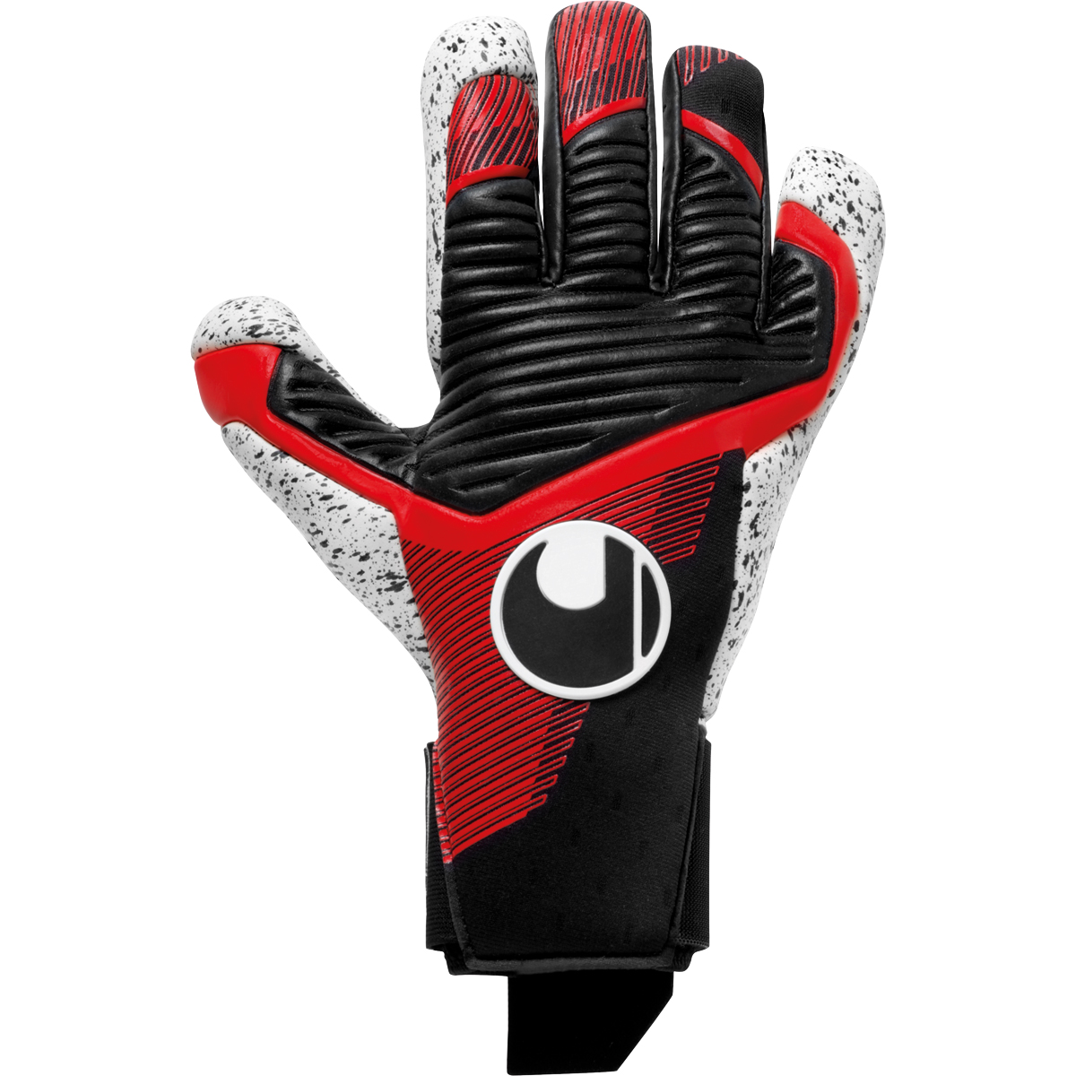 uhlsport Torwarthandschuh Powerline Supergrip+ HN schwarz/rot/weiß