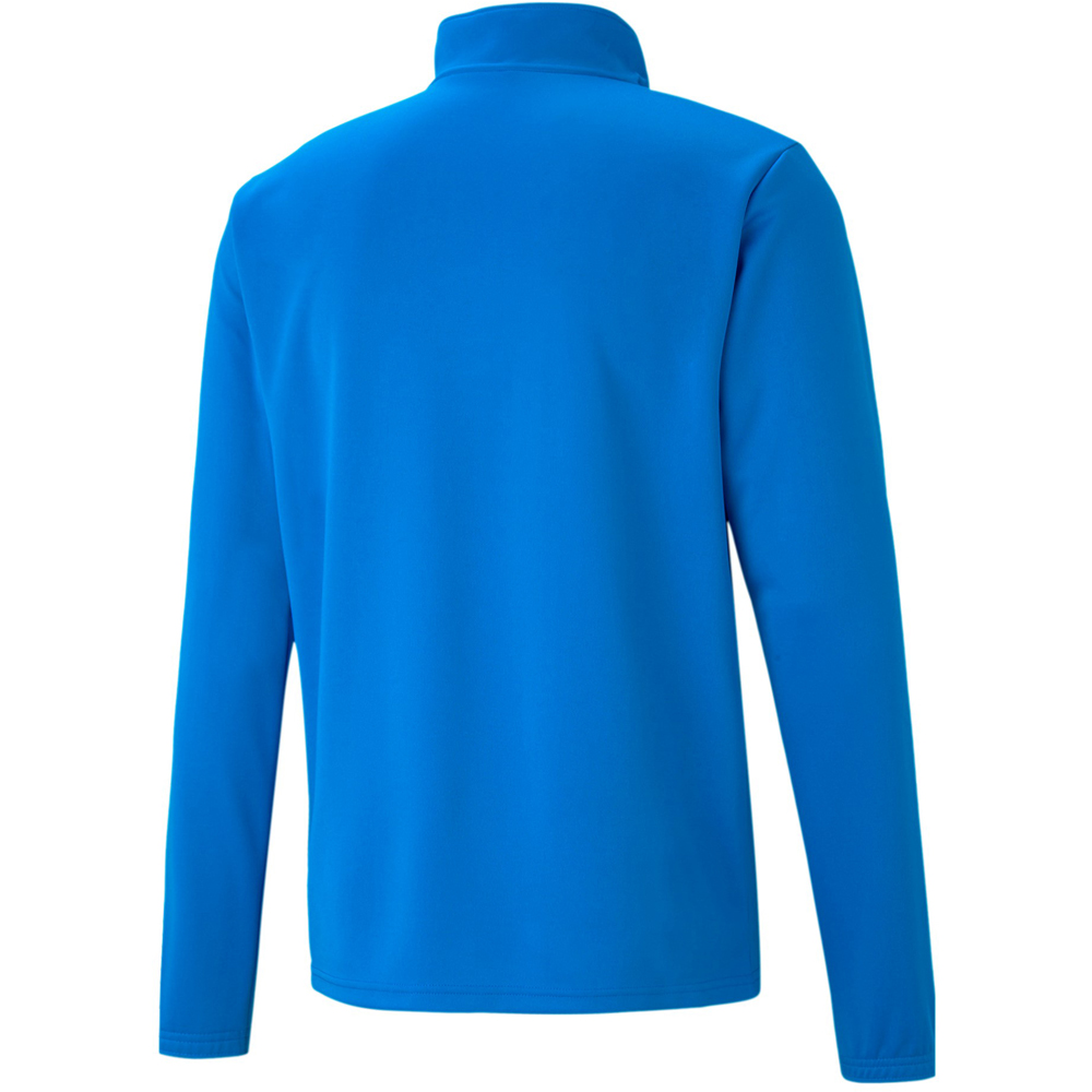 Puma 1/4 Zip Top teamRISE blau-weiß