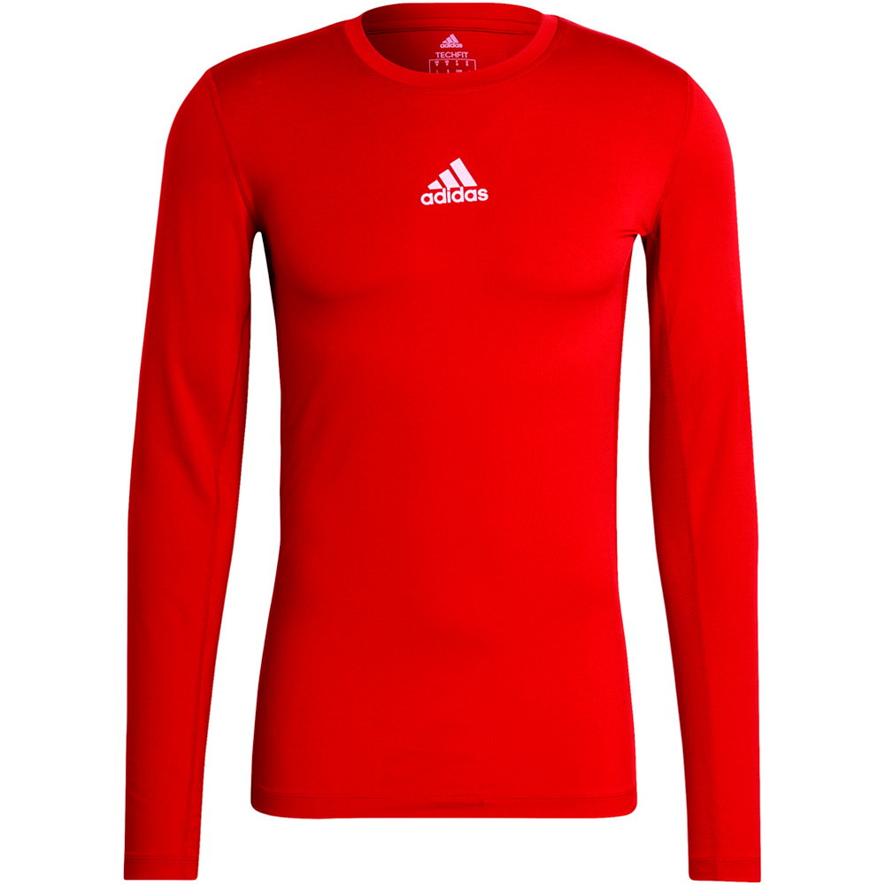 Adidas Herren Langarm Shirt Techfit rot