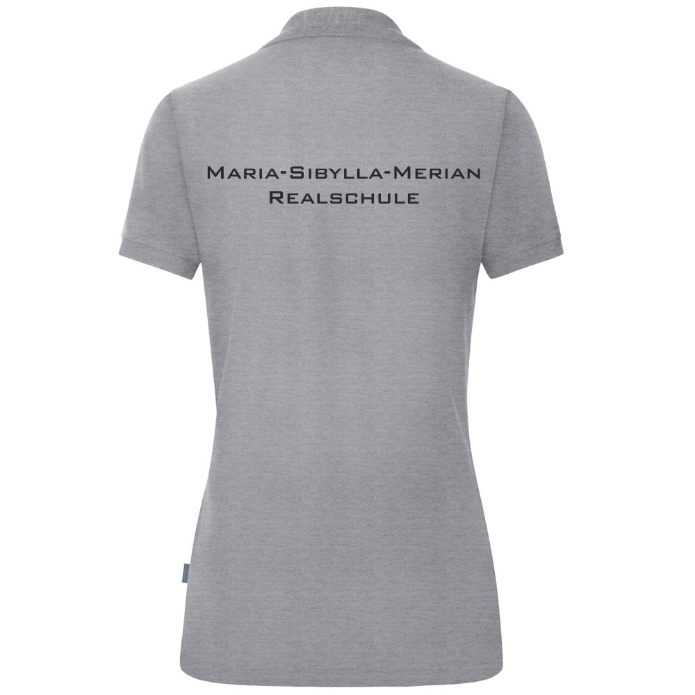 MSM Damen Polo Organic hellgrau