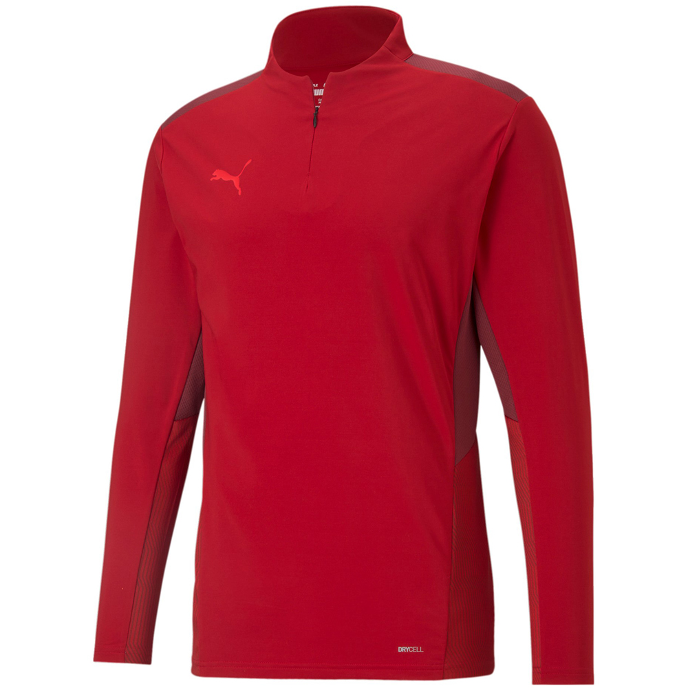 Puma 1/4 Zip Top teamCUP rot