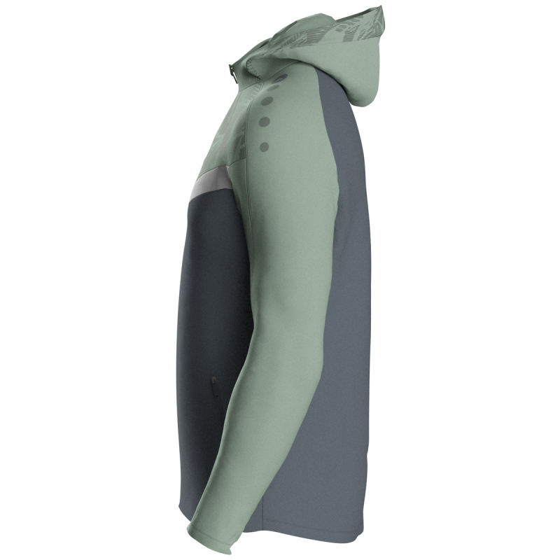 Jako  Kapuzenjacke Iconic  anthra light/mintgrün/soft grey