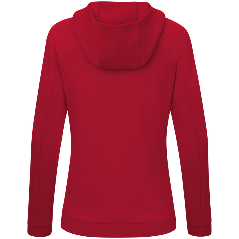 Jako Damen Zip Hoodie Pro Casual chili rot