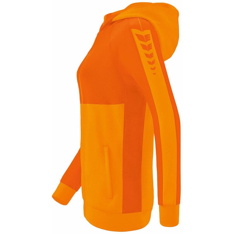 Erima Damen Trainingsjacke mit Kapuze Six Wings orange