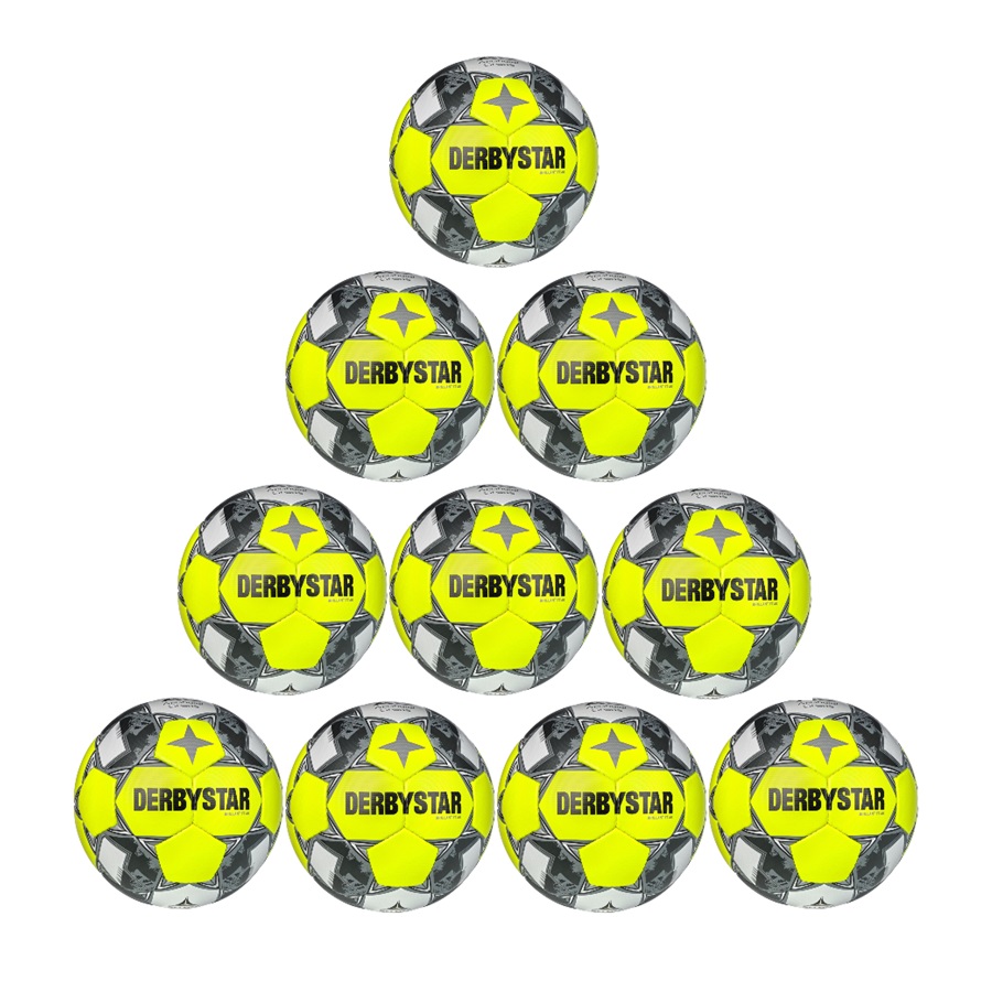 Derbystar Ballpaket 10x Derbystar Brillant TT AG v24 Trainingsball inkl. Ballsack