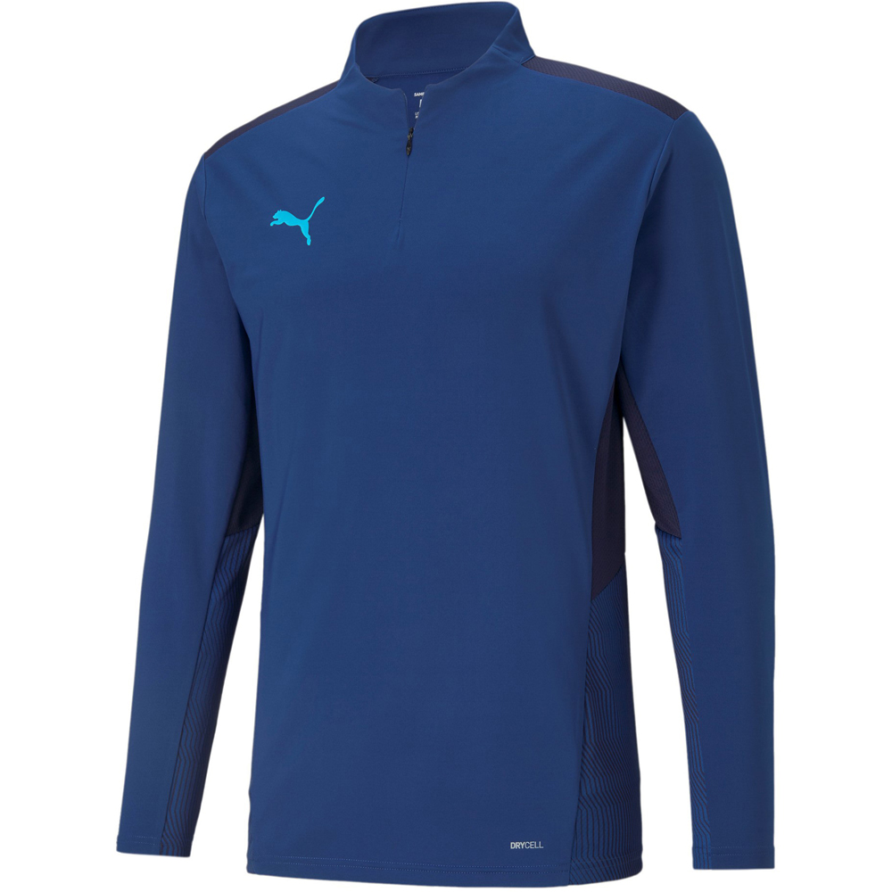 Puma 1/4 Zip Top teamCUP blau