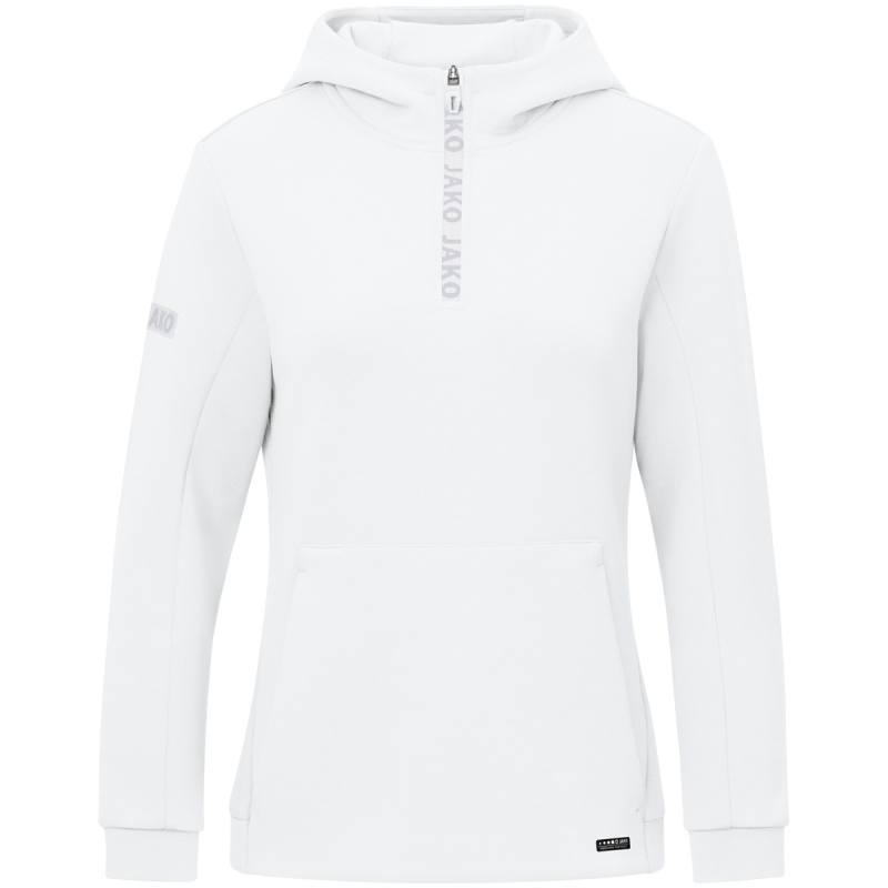 Jako Damen Zip Hoodie Pro Casual weiß