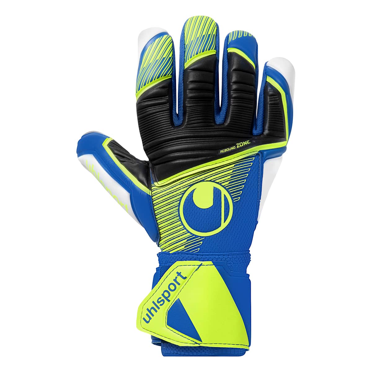 uhlsport Torwarthandschuh uhlsport Absolutgrip HN Pro Jr. night blau/fluo gelb/weiß