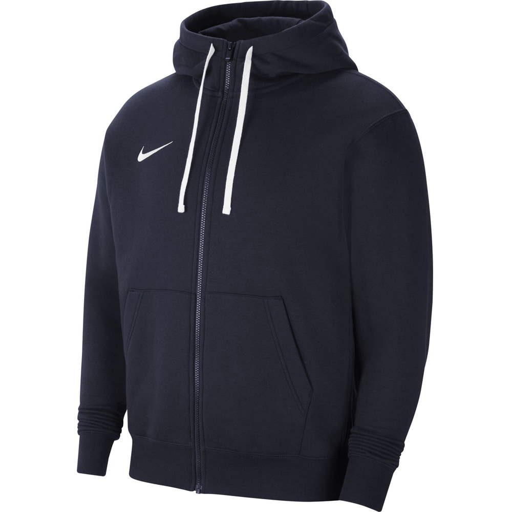 Nike Herren Full Zip Fleece Hoodie Park 20 blau-weiß