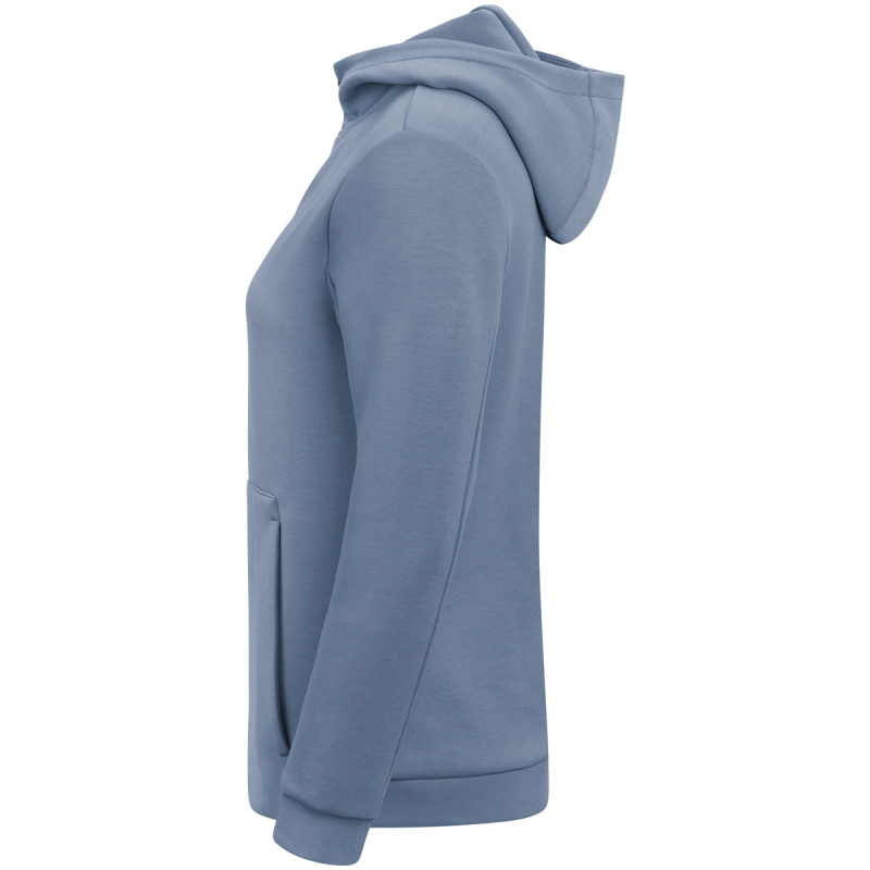 Jako Damen Zip Hoodie Pro Casual smokey blue