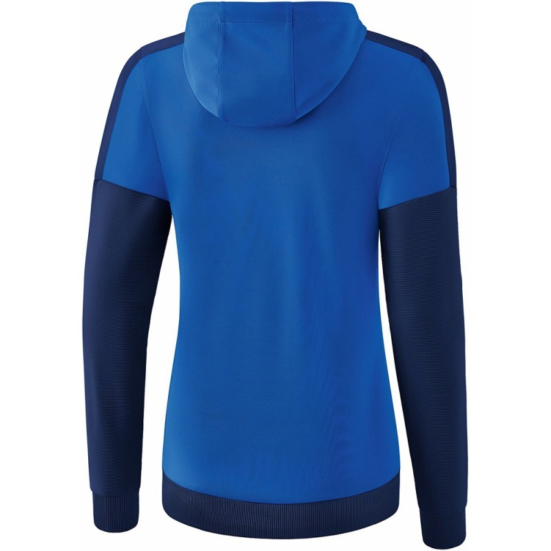 Erima Damen Trainingsjacke mit Kapuze Squad blau