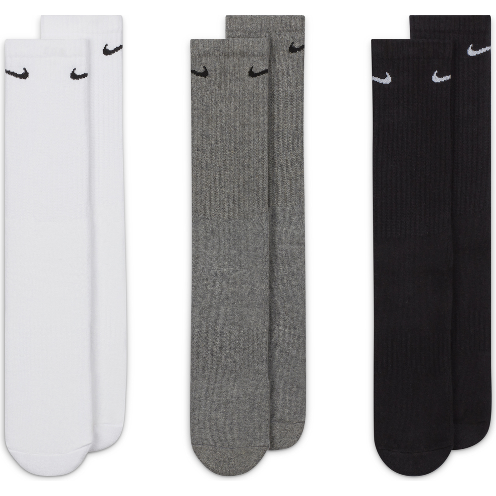 Nike Socken Everyday Cushioned 3er Pack schwarz-weiß-grau