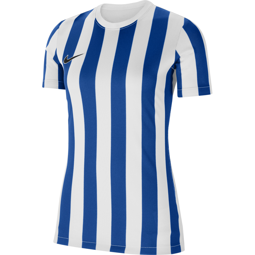 Nike Damen Kurzarm Trikot Striped Division IV weiß-blau