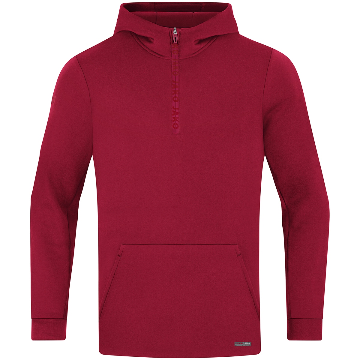 Jako Herren Zip Hoodie Pro Casual chili rot