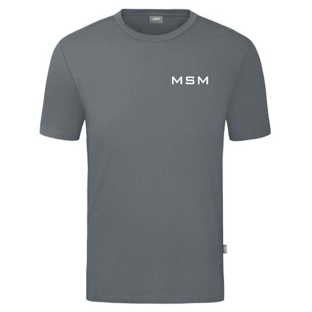 MSM Damen T- Shirt Organic Stretch dunkelgrau